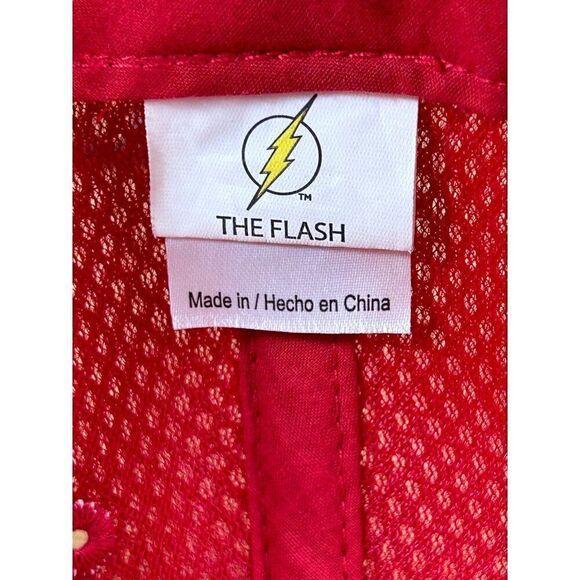 DC Comics Red Mesh Adjustable Snapback Hat - Picture 6 of 7